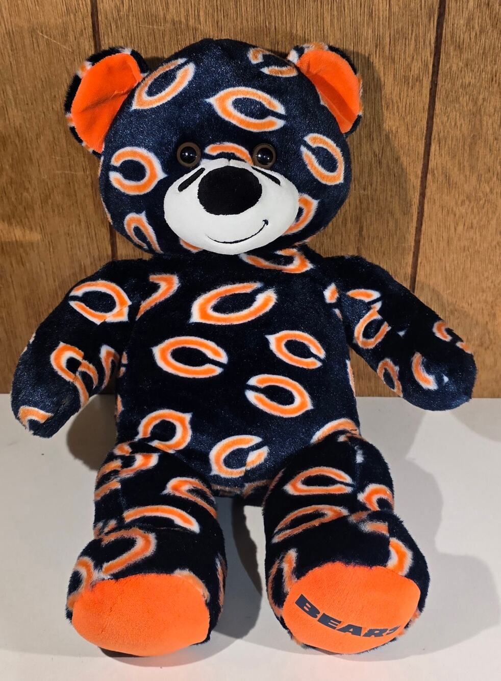 Build-A-Bear Chicago Bears NFL Plush Teddy Bear 2018 Navy Orange